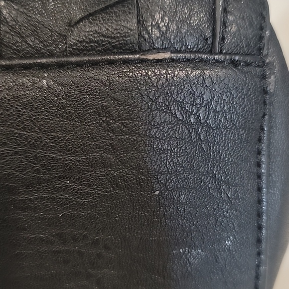 Bebe Black Satchel with Gold Accents - Picture 12 of 12